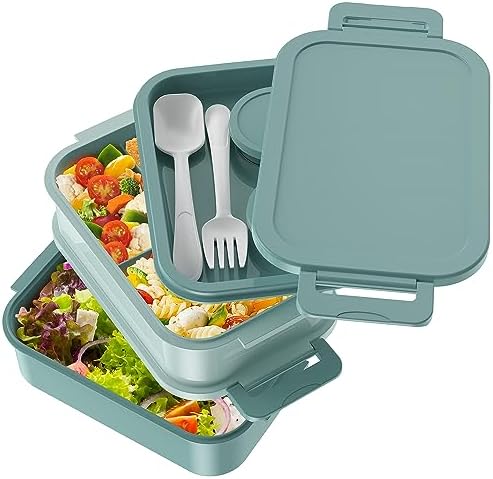 Jelife Bento Box Adult Lunch Box, 72oz Stackable Bento Lunch Box for Adults