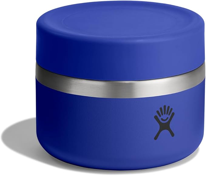 Hydro Flask Food Jar – Insulated Stainless Steel, Snack Travel Container for Hot Food & Soup 12 Oz Capri Blue