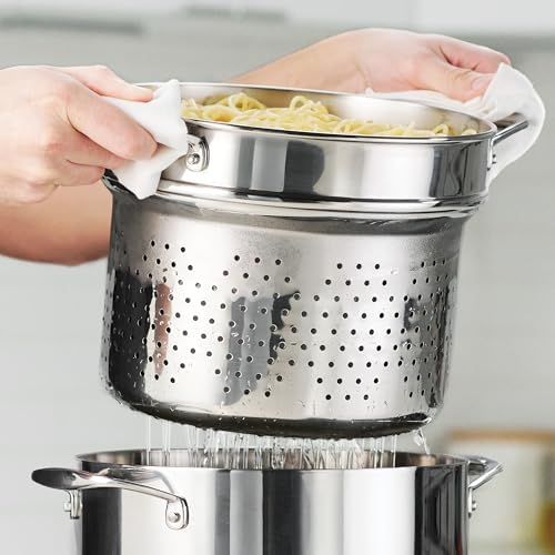 Tramontina Signature Stainless Steel Pasta Strainer Insert for Pot