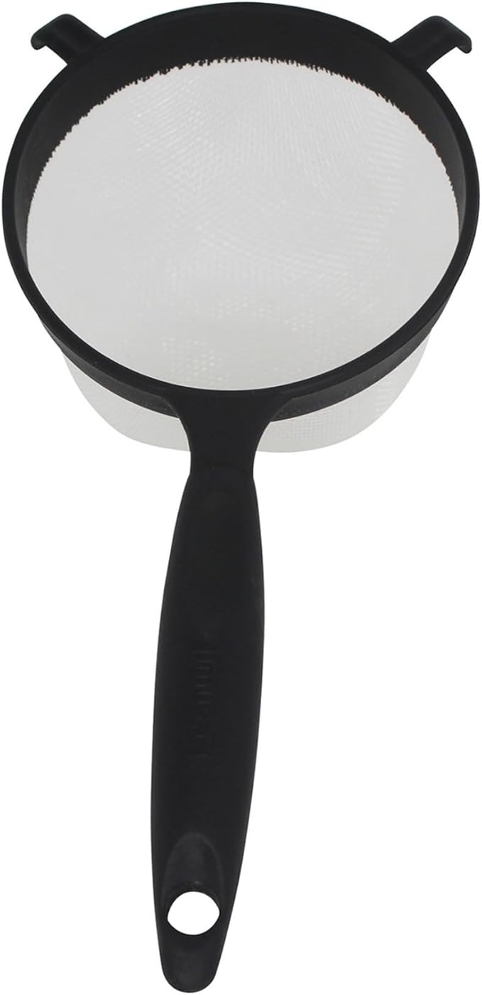 IMUSA USA IMU-71134 Plastic Strainer 7-Inch, Black