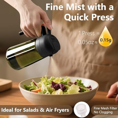 SWEET VIEW Olive Oil Sprayer for Cooking 16oz/470ml