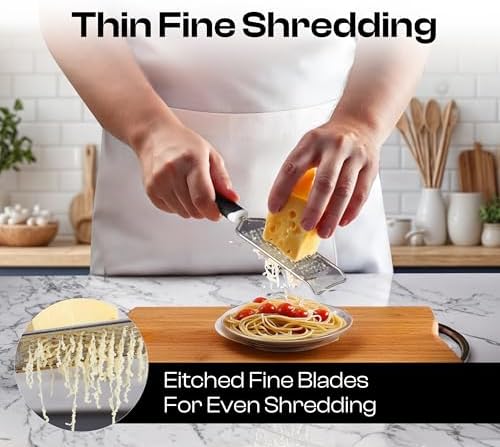 Handheld Cheese Grater & Cheese Shredder – Stainless Steel, Rust-Proof