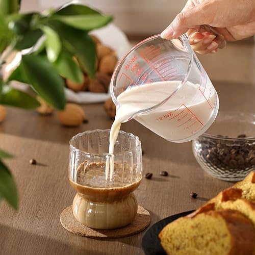 Glass Measuring Cup For Baking and Cooking, kitchen Essentials Tools