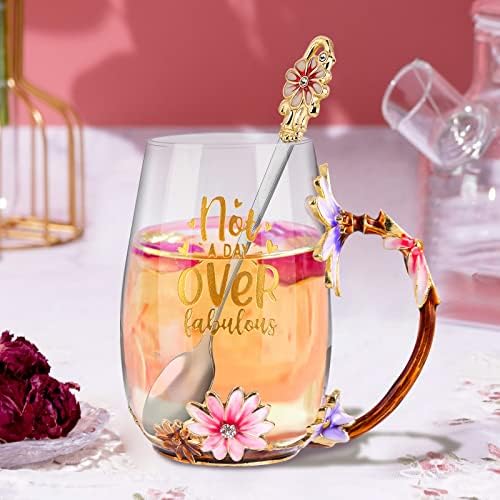 OEAGO Birthday Gifts for Women Mom Tea Cup Unique Friendship Mothers Gifts for Her from Daughter Son Ideas for Friend Female Sister Coworker
