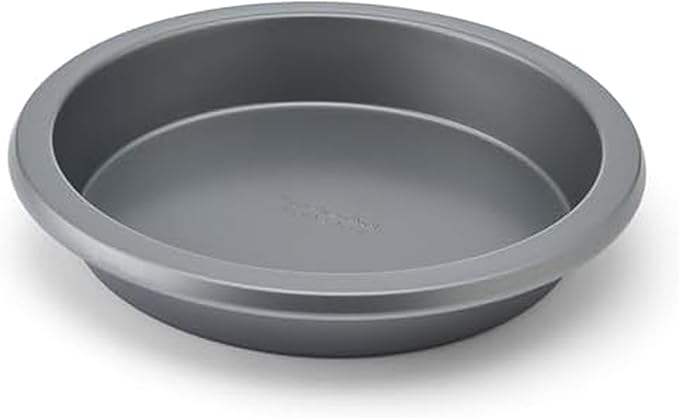KitchenAid Nonstick Swiss Engineered Aluminized Steel Round Cake Pan, Dishwasher Safe, Contour Silver, 10 Inch
