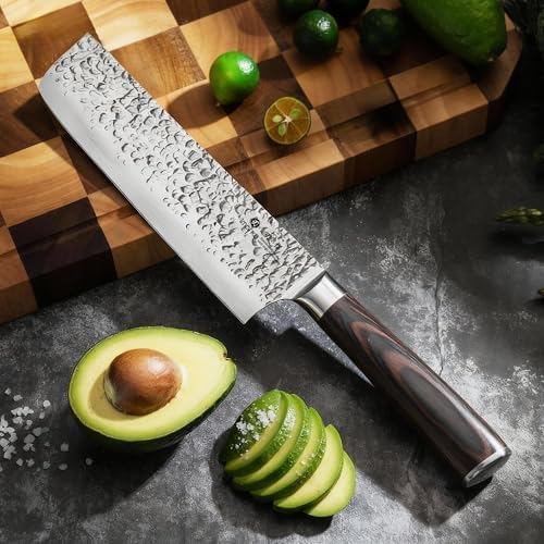 imarku Nakiri Knife 7 Inch,Razor Sharp Japanese Kitchen knife Chef Knife