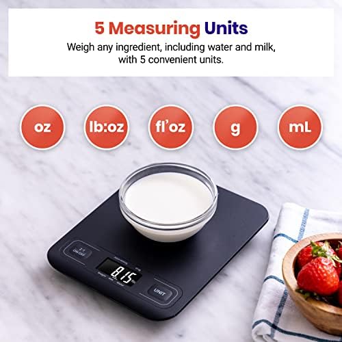Etekcity Food Kitchen Scale, Digital Grams and Ounces, Medium