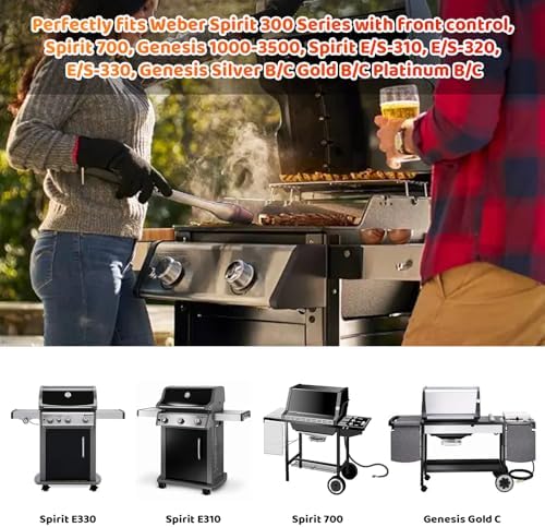 Uniflasy 99250 Grease Tray with 7515 Catch Pan for Weber Spirit 300