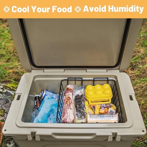 35/45 QT Cooler Basket, Compatible with YETI Tundra 35/45, Stainless Steel Storage Wire Cooler Rack, Black, 1 Pack