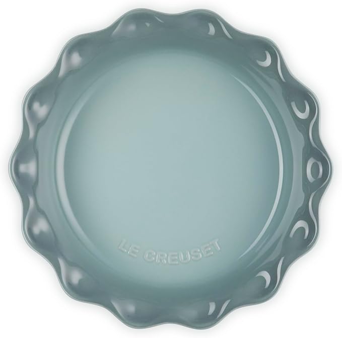 Le Creuset Stoneware Pie Dish, 9", Sea Salt