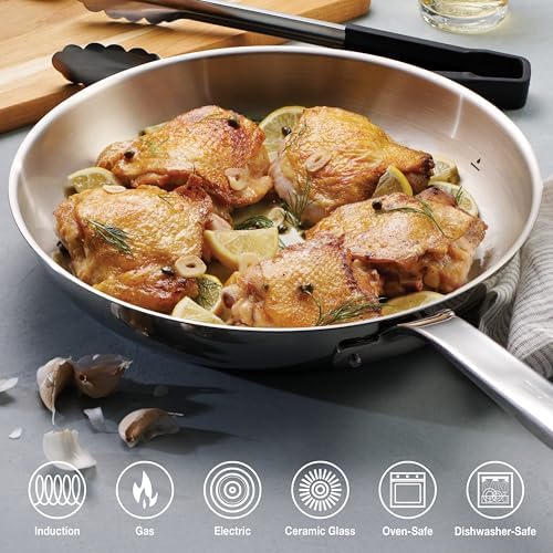 Tramontina Tempo Tri-Ply Base Stainless Steel 10-Piece Pots and Pans Set
