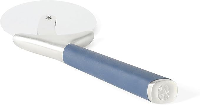 Calphalon Edge Stainless Steel Pizza Cutter w/Thermoplastic Rubber Handle - Navy Blue