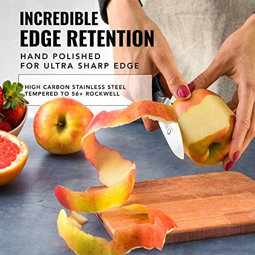 Cutluxe Kitchen Knives, 5-Piece Chef Knife Set – Razor Sharp German Steel