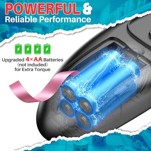 Electric Can Opener, One-Touch Automatic Can Opener for Seniors with Arthritis, Smooth Edge, Hands-Free, Fast Opening, Battery Powered, Food Safe Portable Electric Can Openers for Kitchen