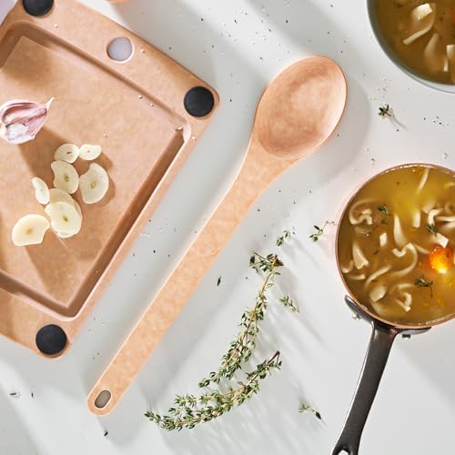 Epicurean Kitchen Series Utensils Medium Serving Stirring Spoon - Dishwasher Safe, Non-Toxic and Made in the USA, Natural