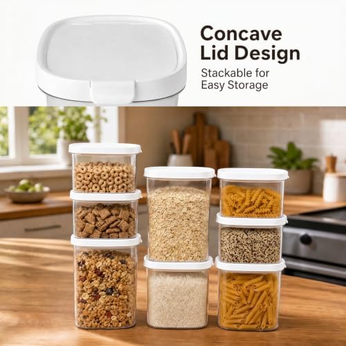 Airtight Coffee Canister 60oz with Magnetic Scoop, BPA Free