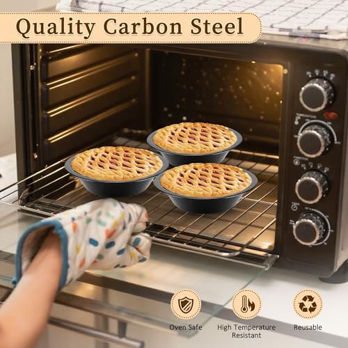 3-4” Mini Pie Tins, 4 Pack