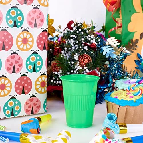 Lilymicky 500 Pack 5 oz Disposable Plastic Cup in 5 colors, Great for Party