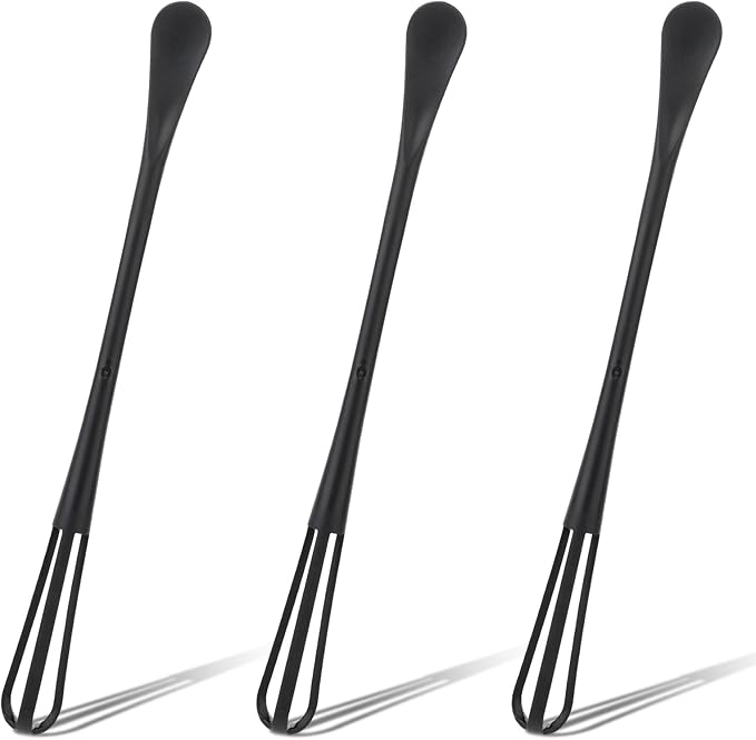 3 Pcs Tiny Whisk, Whisk Tool, Multifunctional Small Whisks for Cooking, Mini Whisk, Mini Small Wisk for Blending, Whisking, Beating Ingredients, Mixing Sauces
