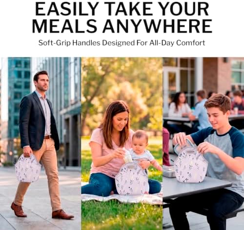 Built Gourmet Getaway Neoprene Lunch Bag - Thistle Ditsy