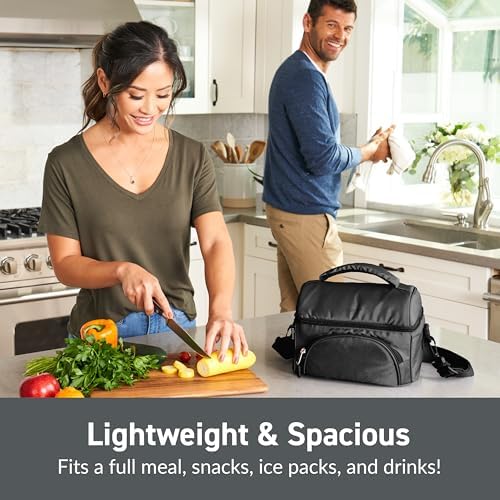 Bentgo Deluxe Insulated Lunch Bag with Adjustable Strap & Outer Pocket