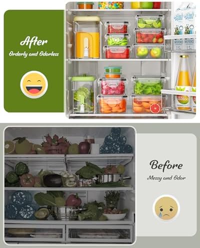 Canfanni 40 Piece Food Storage Containers with Lids, BPA-Free