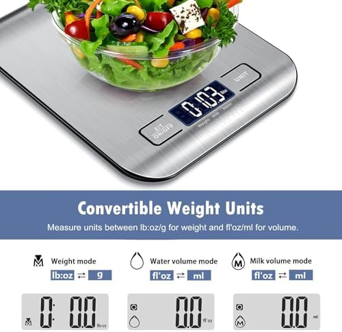 NUTRI FIT Food Scale Kitchen Scales Digital Weight Grams Oz for Weight Loss