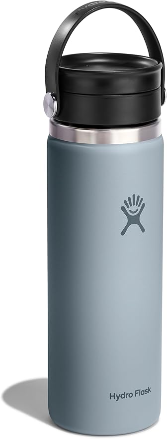 Hydro Flask Flex Sip Coffee Tumbler – Insulated Stainless Steel, Non Spill, Leak Proof Travel Cup 20 Oz Shale Gray