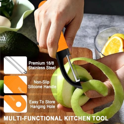 Peelers for Kitchen, Swivel Vegetable Peeler and Y-Shaped Potato Peeler