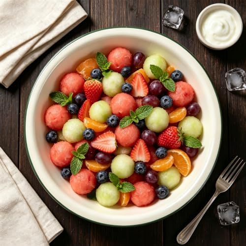 3 Pack Vintage Enamel Mixing Bowl, 11.8 Inch Large Farmhouse Retro Enamelware Basin 3.6 Quart Enamel Bowl Serving Tray for Fruit Salad Pasta Dough Making Camping Kitchen Farmhouse Decor