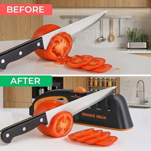 5 Precision Adjust Knife Sharpener- 3-Stage Premium Kitchen Knife Sharpener