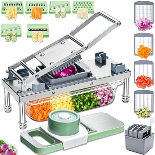 Vegetable Chopper Veggie Cutter Onion Food Potato Dicer with Container