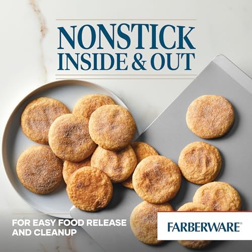 Farberware GOLDEN BAKE Nonstick Jumbo Baking Cookie Sheet, Light Gray