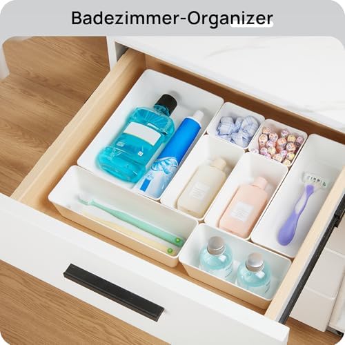 Vtopmart 25 Pack Plastic Drawer Organizers with Non-slip Rubber Pads