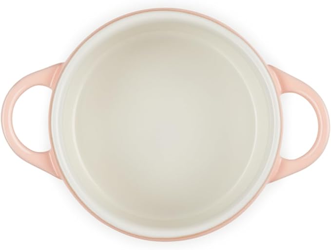 Le Creuset Stoneware Mini Round Cocotte, 8oz., Peche