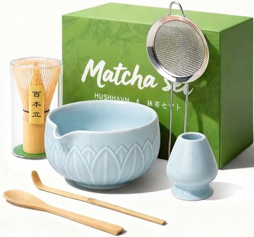 Matcha Whisk Set with Ceramic Bowl & Bamboo Chasen