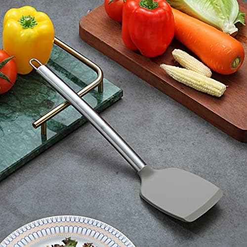 Berglander Spatulas, Non-stick Silicone Solid Turner,Barbecue Spatulas Turner For Cooking, Kitchen Dishwasher Safe, Easy to Clean