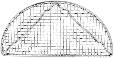 Rengue Stainless Steel Cooling Rack for Baking, Roasting and Grilling, High Temperature Up to 575°F, Dishwasher Safe Stainless Steel Cooling Rack for Baking, Nan Kitchen (Small Semicircle 16CM)