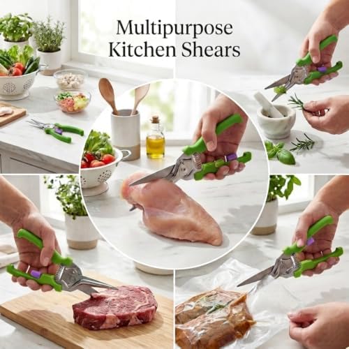 Kitchen Scissors, Stainless Steel Poultry Shears, Sharp Heavy Duty Scissors
