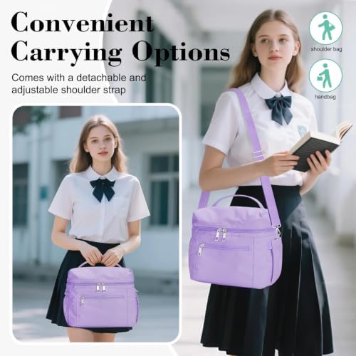DALINDA Insulated Lunch Box Women Men Leak-Proof Cooler Lunch Bag