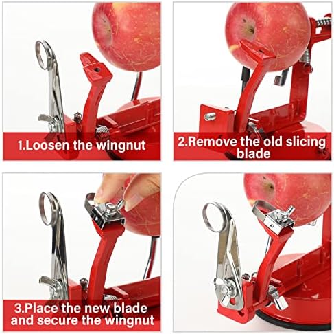 Jutom 6 Pcs Apple Peeler Corer Replacement Blades Bulk for Home Restaurant