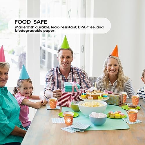 JOLLY PARTY 1000 Pack 5oz Paper Cups, Disposable Small Mouthwash Cups