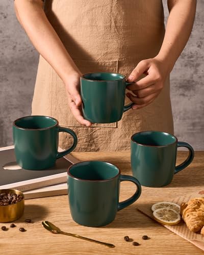 famiware Mercury Coffee Mugs 13 oz, Coffee Mugs Set of 6 with Handle