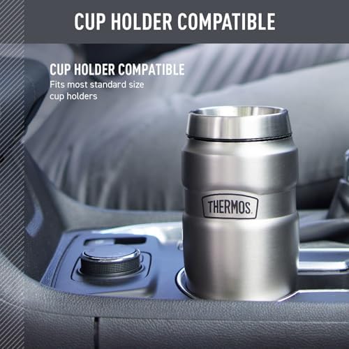 THERMOS Stainless King Stainless Steel Tumbler, 16oz, Army Green