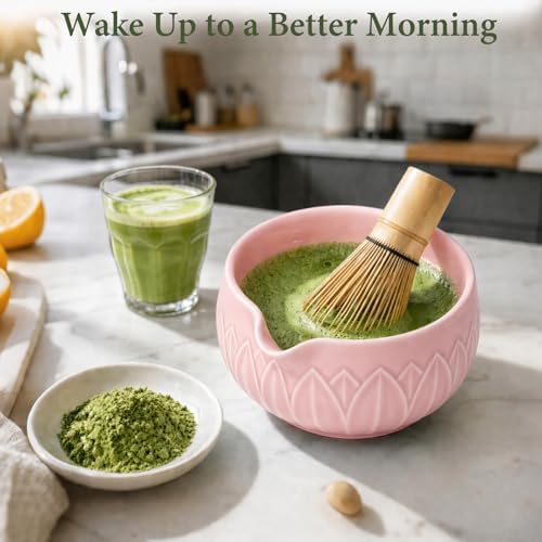 Matcha Whisk Set with Ceramic Bowl & Bamboo Chasen