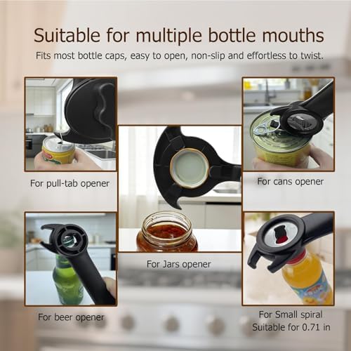 4-in-1 Jar Opener, Ruydiwale Adjustable Jar Opener for Seniors