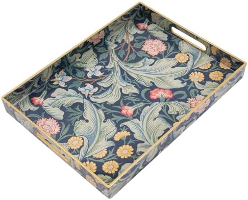 AGIOTA Coffee Table Trays for Living Room Serving Tray with Handles, Modern Large Tray for Ottoman Coffee Table