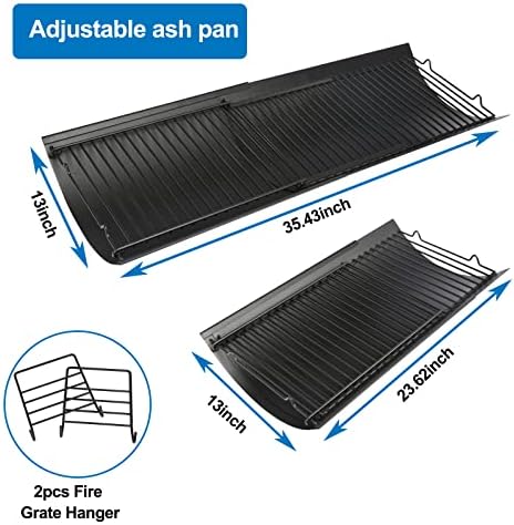 Uniflasy 23.6"-35.4" Adjustable Ash Pan Replacement for Chargriller