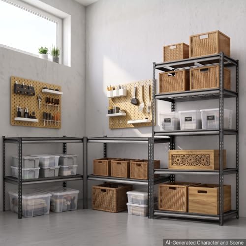 VEVOR Storage Shelves, 5-Tier 2000 lbs Garage Shelving 36 x 16 x 71.4 in