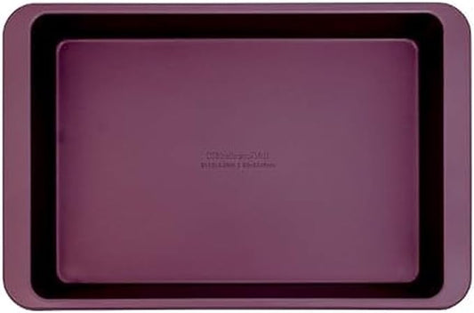 KitchenAid Nonstick Swiss Engineered Aluminized Steel Cake Pan, Dishwasher Safe, Beetroot, 9 x 13 Inch